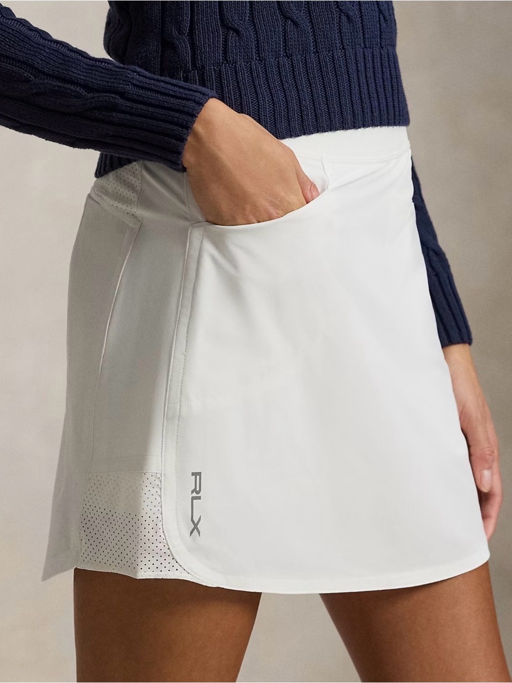 Ralph Lauren RLX White Athletic Golf Skirt Skort